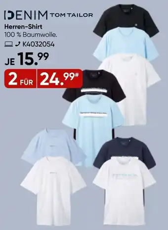 Galeria DENIM TOM TAILOR Herren-Shirt Angebot
