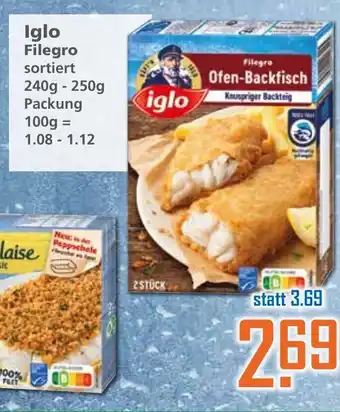 Klaas und Kock IGlo Filegro 240g Angebot