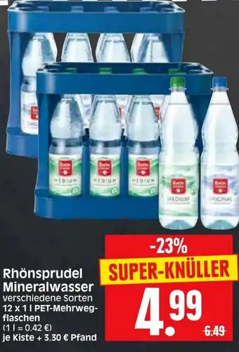 Edeka Herkules RhönSprudel Mineralwasser 12x1L Angebot