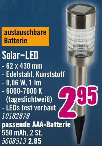 Hornbach Solar-LED Angebot