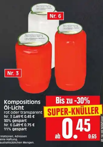 Edeka Herkules Kompositions öl Licht Angebot