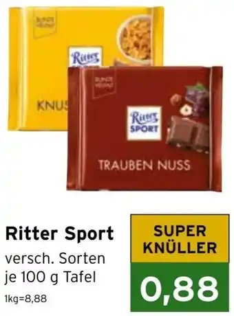 CAP Markt Ritter Sport 100 g Tafel Angebot