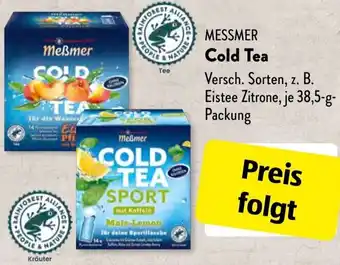 Aldi Süd MESSMER Cold Tea 38,5 g Packung Angebot