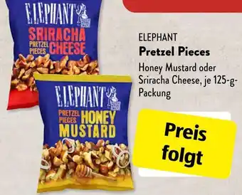 Aldi Süd ELEPHANT Pretzel Pieces 125 g Packung Angebot