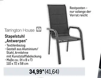 METRO Tarrington House Stapelstuhl „Antwerpen“ Angebot