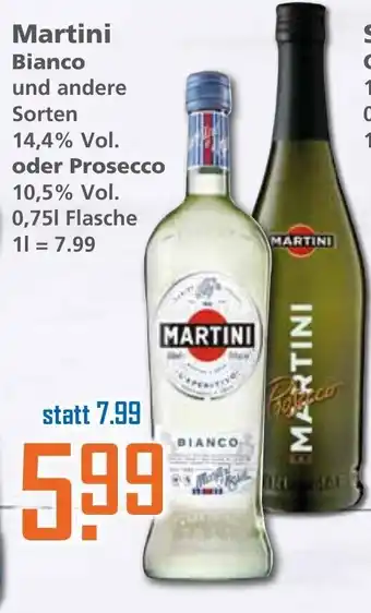 Klaas und Kock Martini Bianco und andere Sorten Angebot