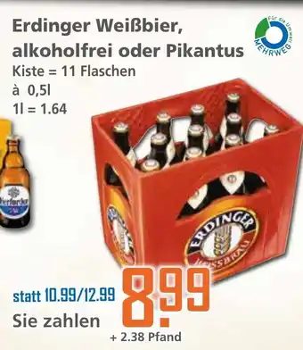 Klaas und Kock Erdinger Weiẞbier, alkoholfrei oder Pikantus Angebot