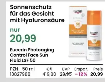 REWE Sonnenschutz für das Gesicht mit Hyaluronsäure 50ml Angebot