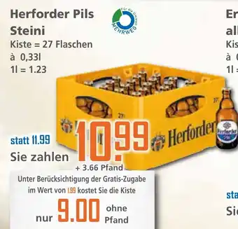 Klaas und Kock Herforder Pils Steini Angebot