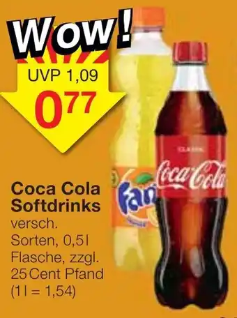 Jawoll Coca Cola Softdrinks 0,5L Angebot