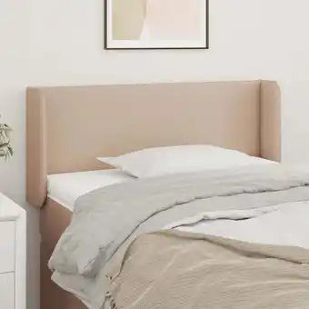 ManoMano Kopfteil für Bett - Bett-Kopfteil mit Ohren Cappuccino-Braun 83x16x78/88 cm Kunstleder BV964913 Bonnevie Angebot