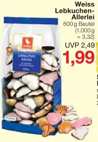 Jawoll Weiss Lebkuchen Allerlei 600g Beutel Angebot