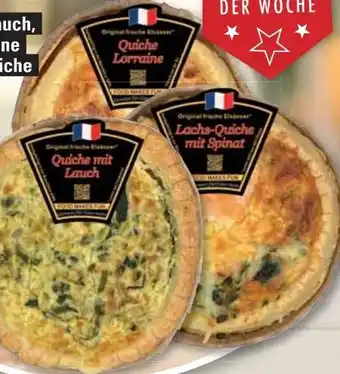 Edeka Frischemarkt Original Elsässer Quiche mit Lauchgemüse Angebot