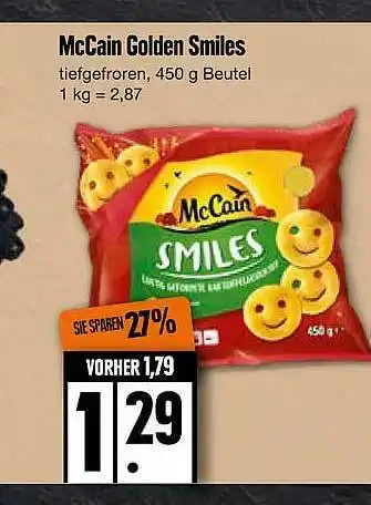 Edeka Mccain Golden Smiles Angebot