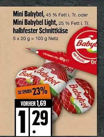 Edeka Mini Babybel Oder Mini Babybel Light Halbfester Schnittkäse Angebot