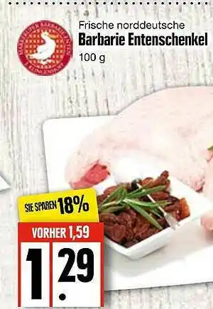 Edeka Frische Norddeutsche Barbarie Entenschenkel Angebot