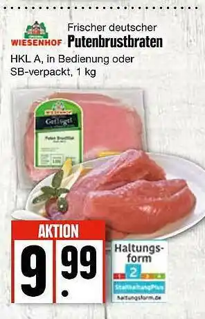 Edeka Frischer Deutscher Putenbrustbraten Wiesenhof Angebot