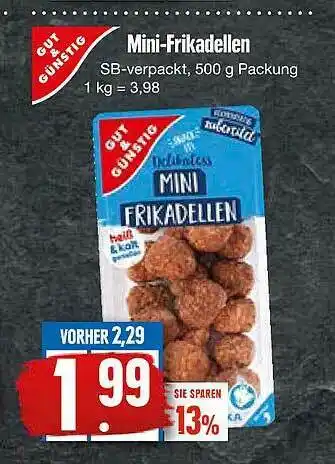 Edeka Gut & Günstig Mini-frikadellen Angebot