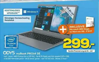 Euronics XXL Odys Mybook Pro14 Se Angebot