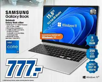 Expert Samsung Galaxy Book Notebook Galaxy Book Silber Angebot