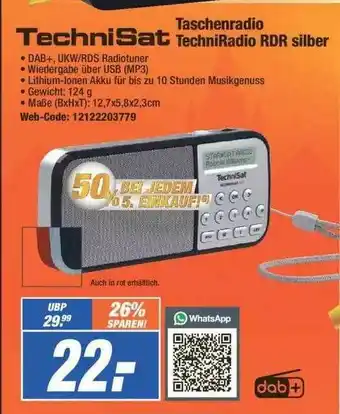 Expert Technisat Taschenradio Techniradio Rdr Silber Angebot