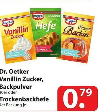 Famila Nord Ost Dr. Oetker Vanillin Zucker, Backpulver Oder Trockenbackhefe Angebot