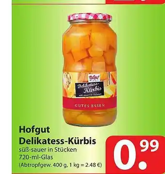 Famila Nord Ost Hofgut Delikatess-kürbis Angebot