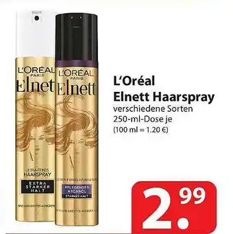 Famila Nord Ost L'oréal Elnett Haarspray Angebot