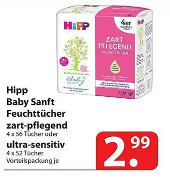 Famila Nord Ost Hipp Babysanft Feuchttücher Zart-pflegend Oder Ultra-sensitiv Angebot