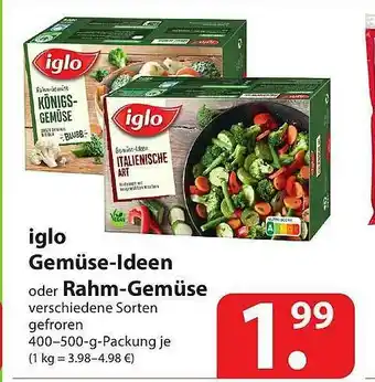 Famila Nord Ost Iglo Gemüse-ldeen Oder Rahm-gemüse Angebot