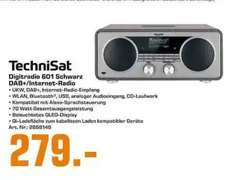 Saturn TechniSat Digitradio 601 Schwarz DAB+/Internet-Radio Angebot
