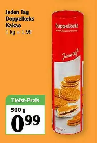 Globus Jeden Tag Doppelkeks Kakao Angebot