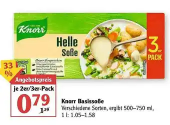 Globus Knorr Basissoße Angebot