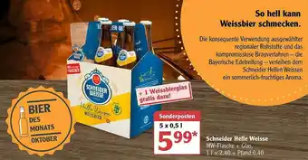 Globus Schneider Helle Weisse Angebot