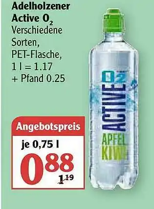 Globus Adelholzener Active O2 Angebot