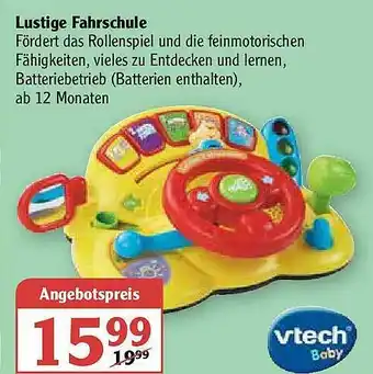 Globus Lustige Fahrschule Vtech Angebot