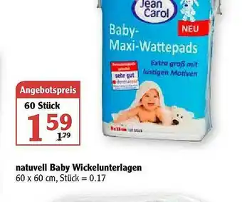 Globus Natuvell Baby Wickelunterlagen Angebot