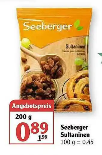 Globus Seeberger Sultaninen Angebot