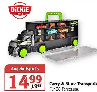 Globus Carry & Store Transporter Dickie Toys Angebot