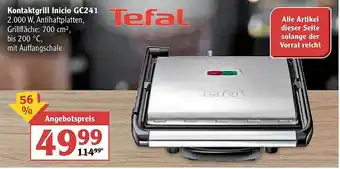 Globus Kontaktgrill Inicio Gc241 Tefal Angebot