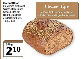 Globus Malzkraftbrot Angebot