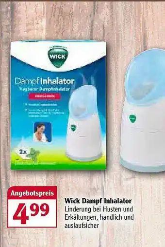 Globus Wick Dampf Inhalator Angebot