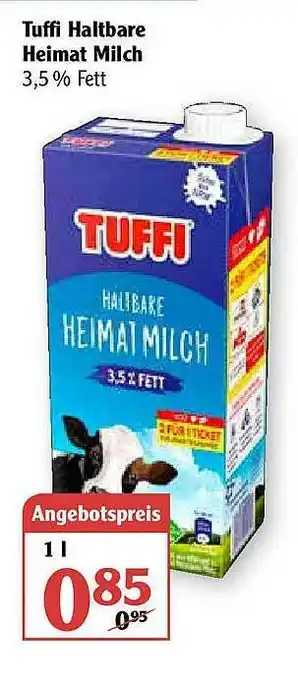 Globus Tuffi Haltbare Heimat Milch Angebot