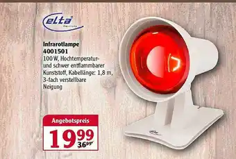 Globus Infrarotlampe Elta Angebot