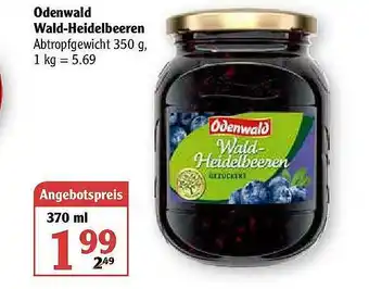 Globus Odenwald Wald-heidelbeeren Angebot