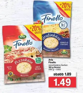 Famila Nord West Arla Finello 180g Beutel Angebot