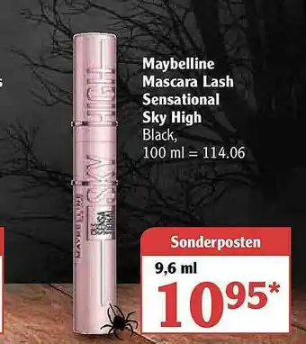 Globus Maybelline Mascara Lash Sensational Sky High Angebot