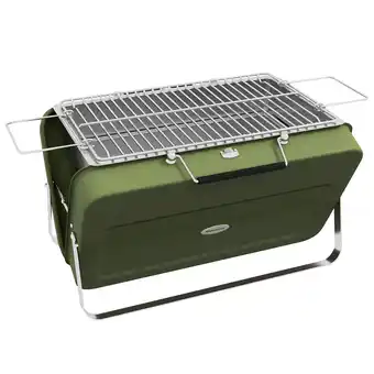 Netto Marken-Discount Outsunny Tischgrill im Koffersystem grün 47L x 30B x 28H cm Angebot