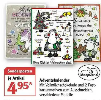 Globus Adventskalender Angebot