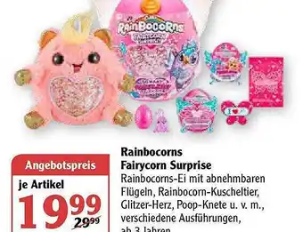 Globus Rainbocorns Fairycorn Surprise Angebot